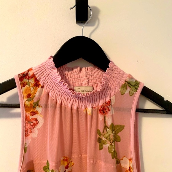 Chenault Sleeveless Lined Elegant Top Medium - Picture 3 of 5